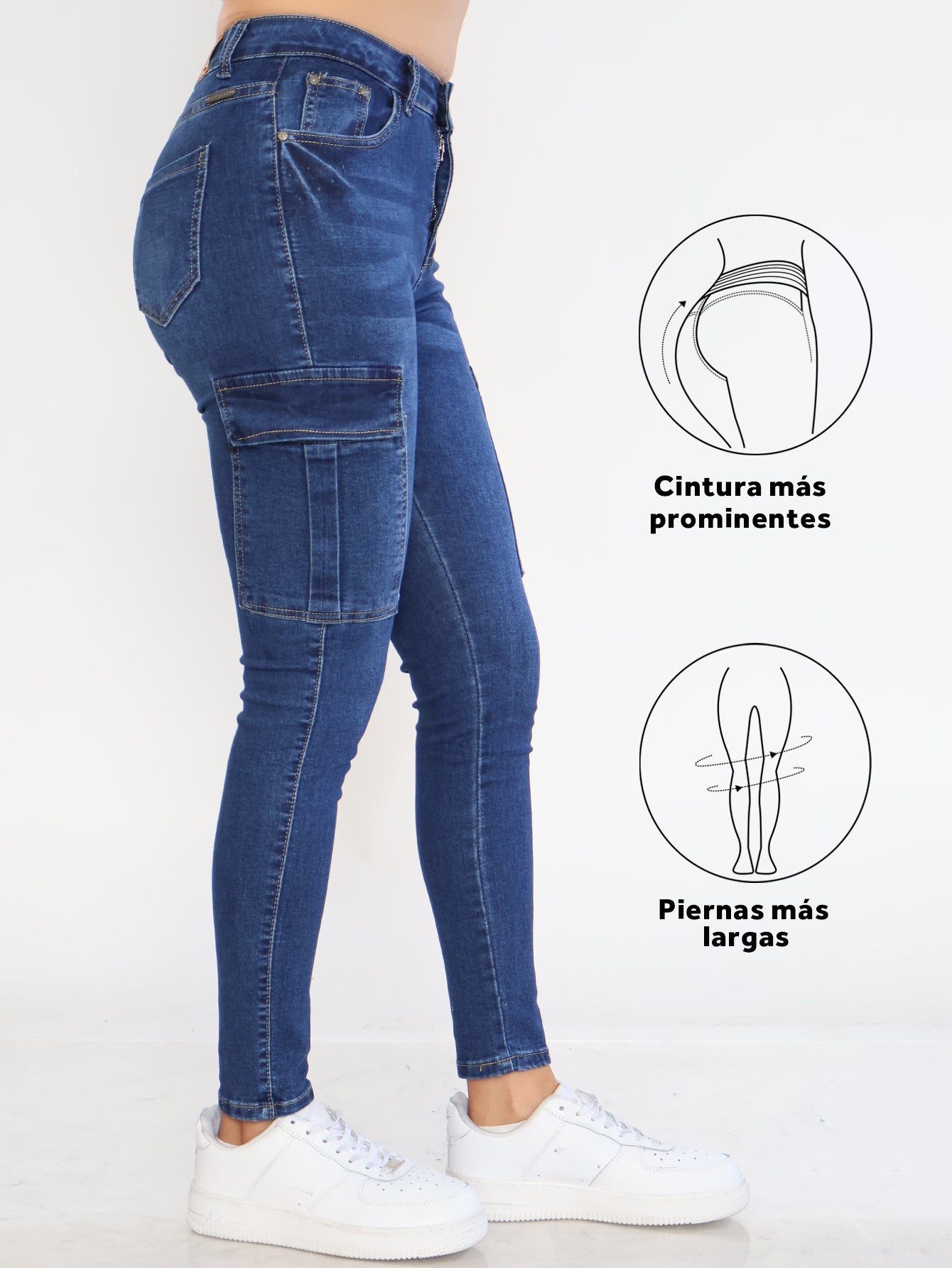 Pantalones Vaqueros Ajustados para Mujer - Estilo Casual con Bolsillos Especiales