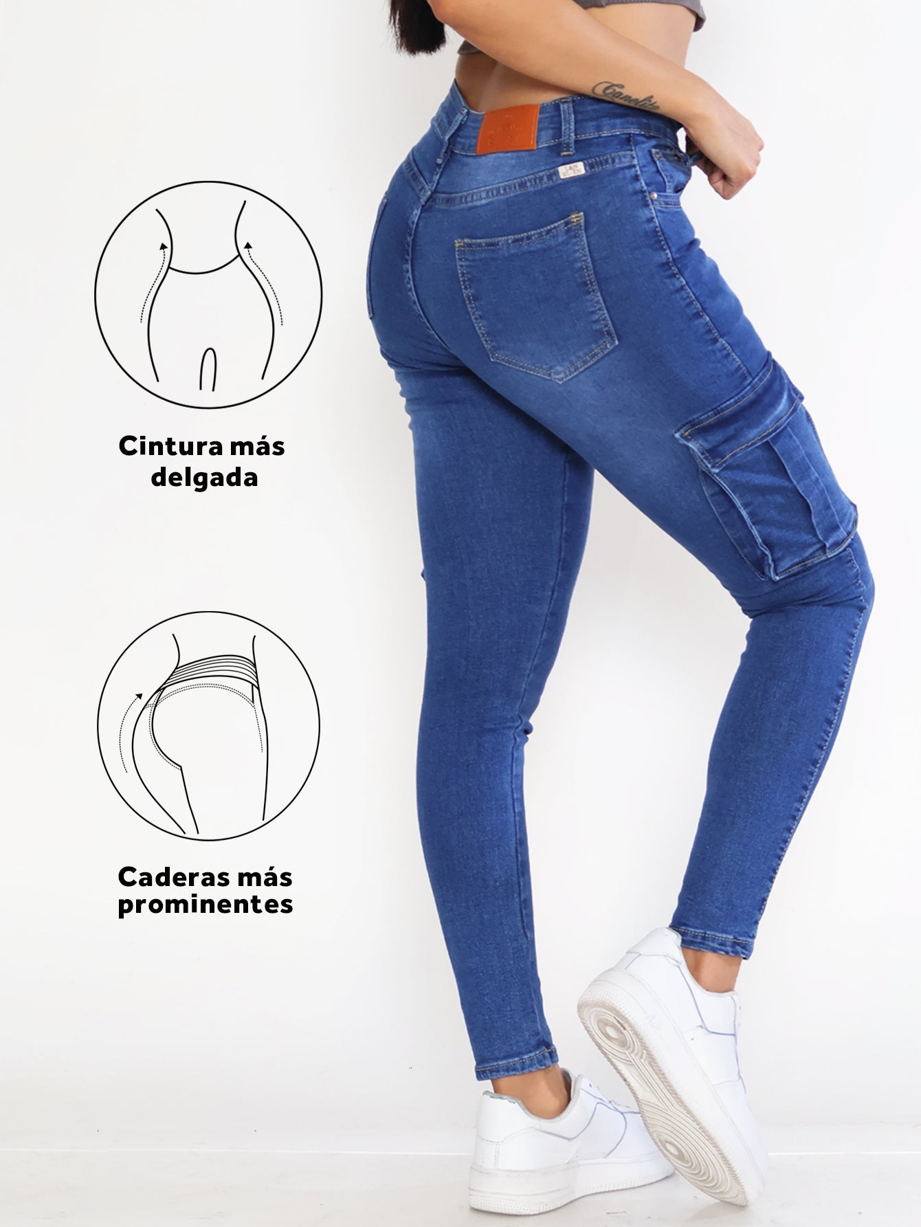 Pantalones Vaqueros Ajustados para Mujer - Estilo Casual con Bolsillos Especiales