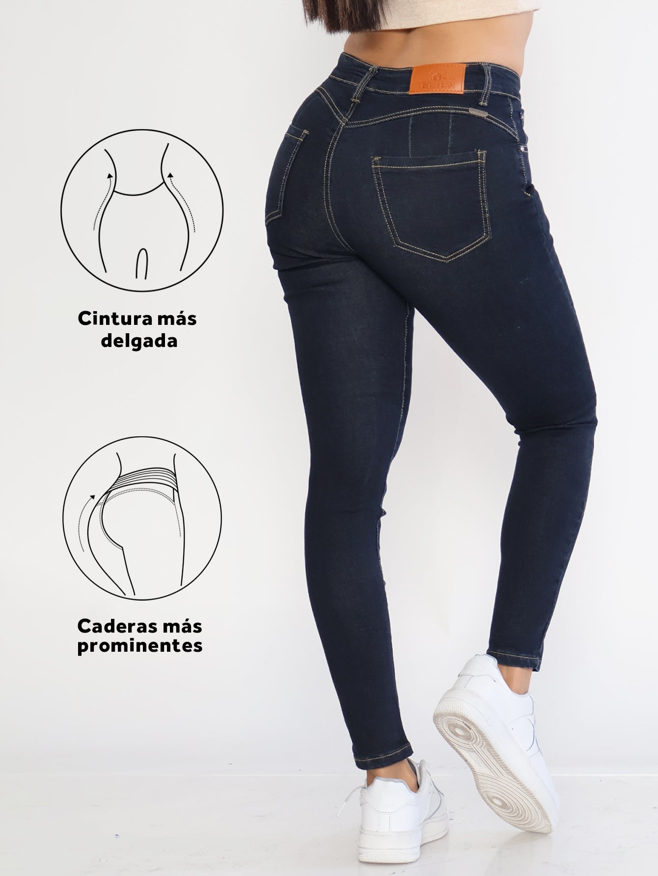 Pantalones Vaqueros Ajustados de Mezclilla - Talle Alto y Look Moderno para Mujer