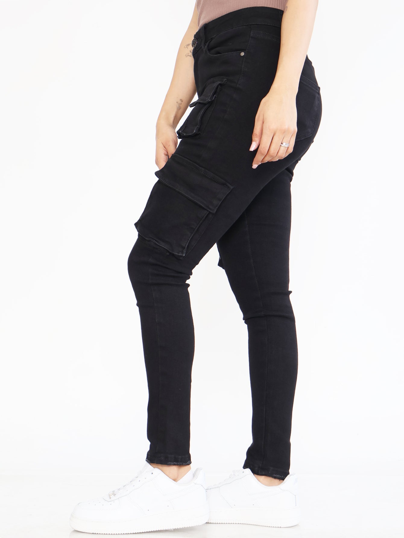 Pantalones Vaqueros Ajustados para Mujer - Estilo Casual con Diseño de Bolsillos Especiales