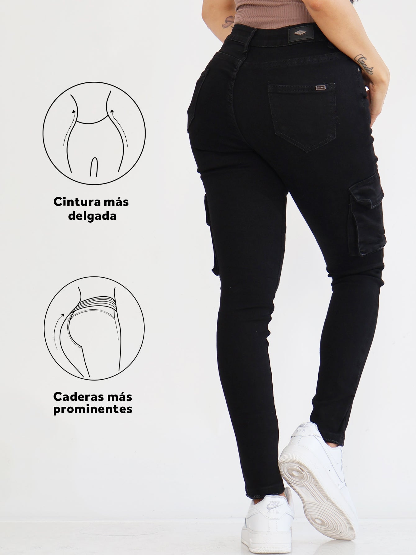 Pantalones Vaqueros Ajustados para Mujer - Estilo Casual con Diseño de Bolsillos Especiales