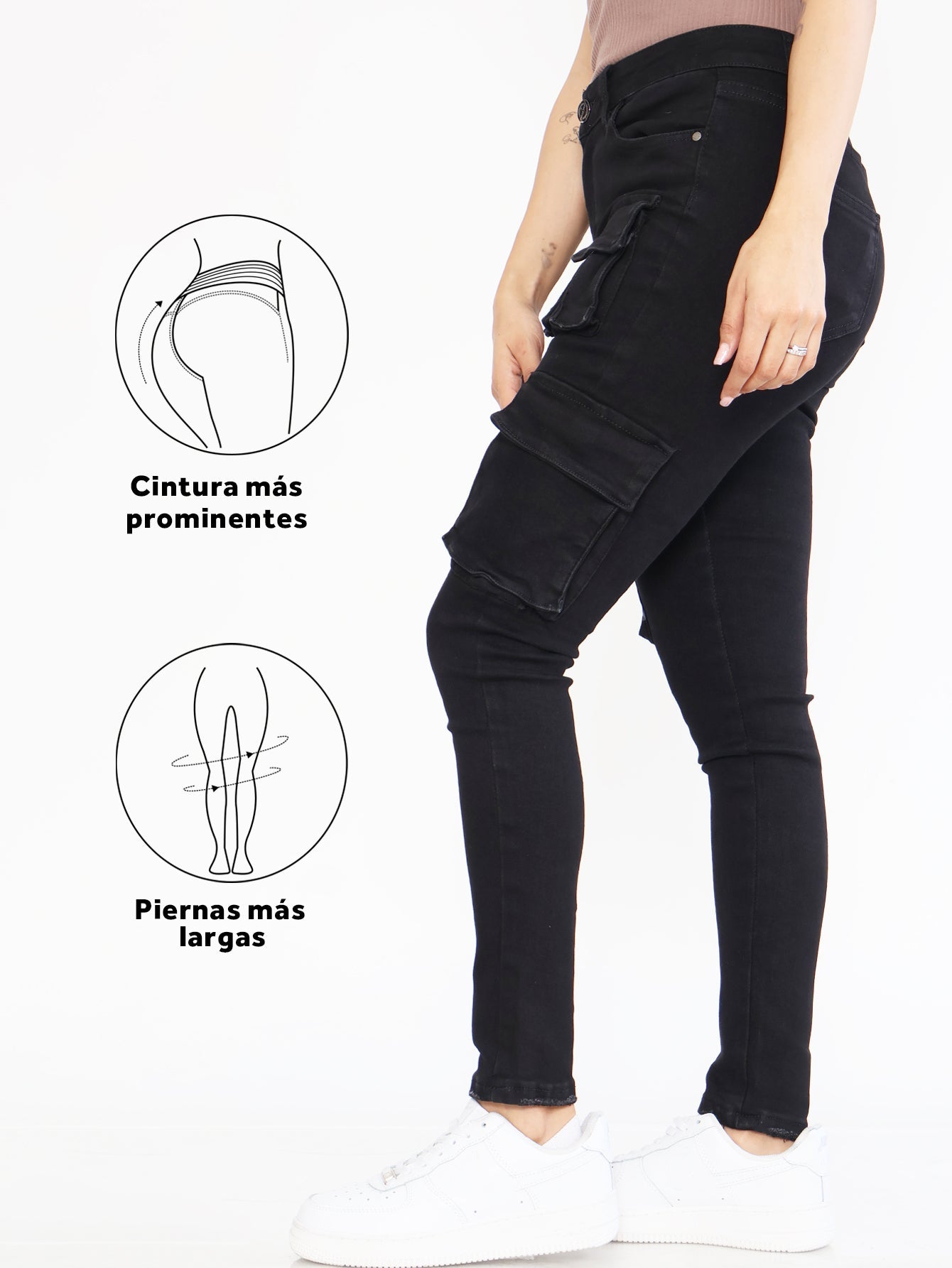 Pantalones Vaqueros Ajustados para Mujer - Estilo Casual con Diseño de Bolsillos Especiales